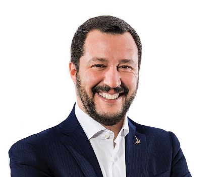 Matteo Salvini, minister of the Interior, CC BY 3.0 it, cs.wikipedia.org